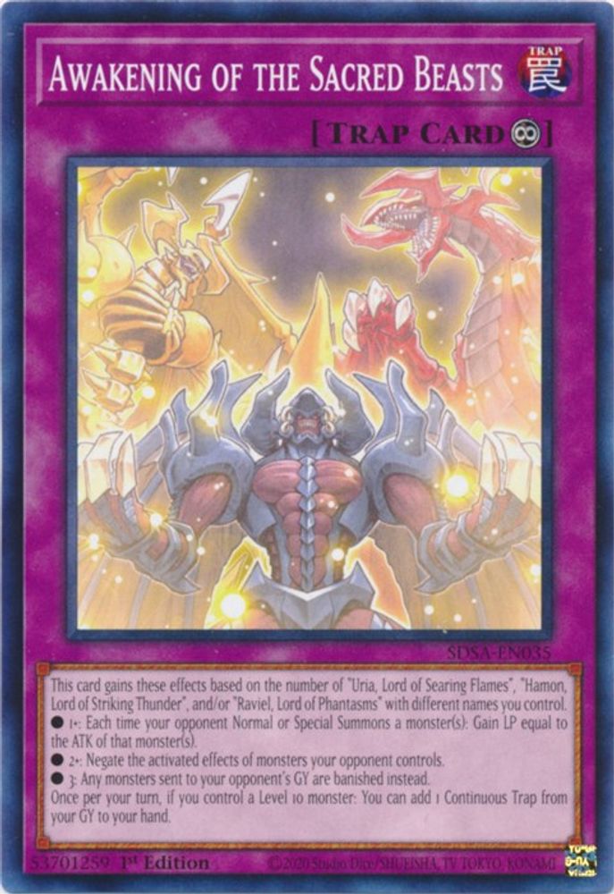 Awakening of the Sacred Beasts (SDSA-EN035) - Common