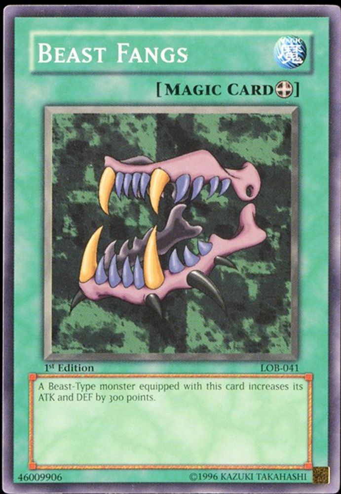 Beast Fangs (LOB-041) - Common