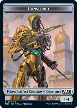 Construct // Zombie Double-sided Token (M21-014) - Core Set 2021 Foil