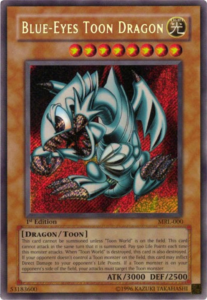 Blue-Eyes Toon Dragon (MRL-000) - Secret Rare