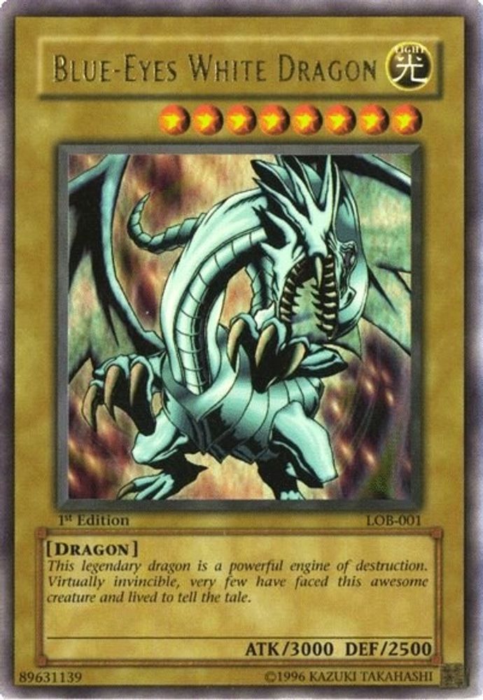 Blue-Eyes White Dragon (LOB-001) - Ultra Rare