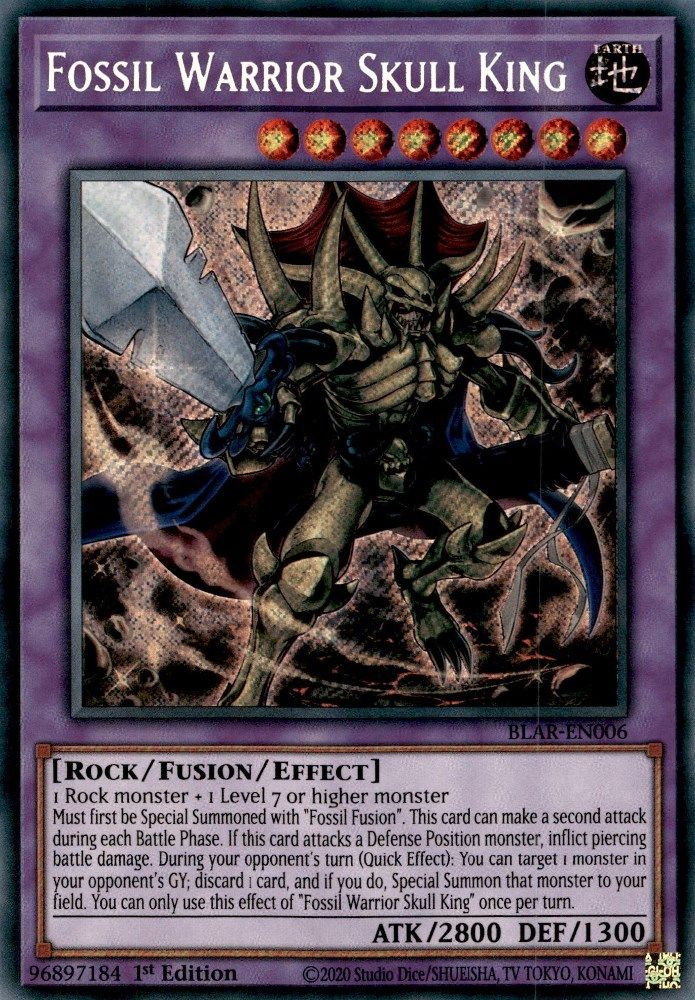 Fossil Warrior Skull King (BLAR-EN006) - Secret Rare