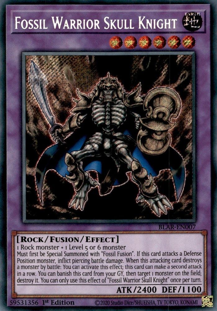 Fossil Warrior Skull Knight (BLAR-EN007) - Secret Rare