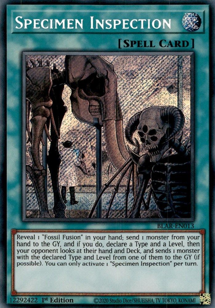 Specimen Inspection (BLAR-EN013) - Secret Rare