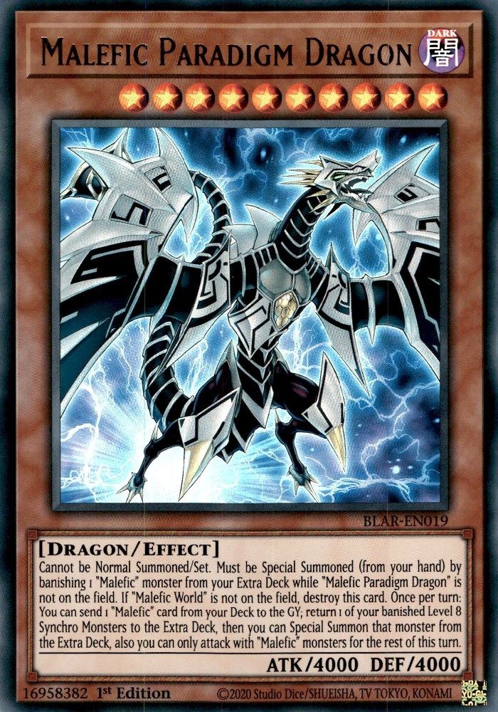 Malefic Paradigm Dragon (BLAR-EN019) - Ultra Rare