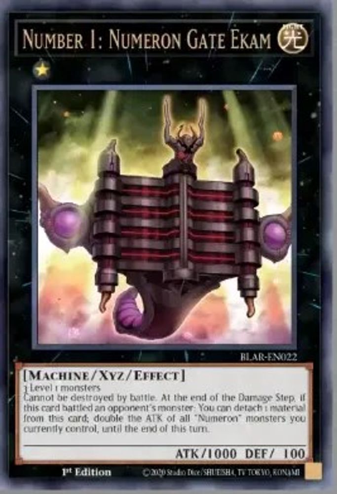 Number 1: Numeron Gate Ekam (BLAR-EN022) - Ultra Rare