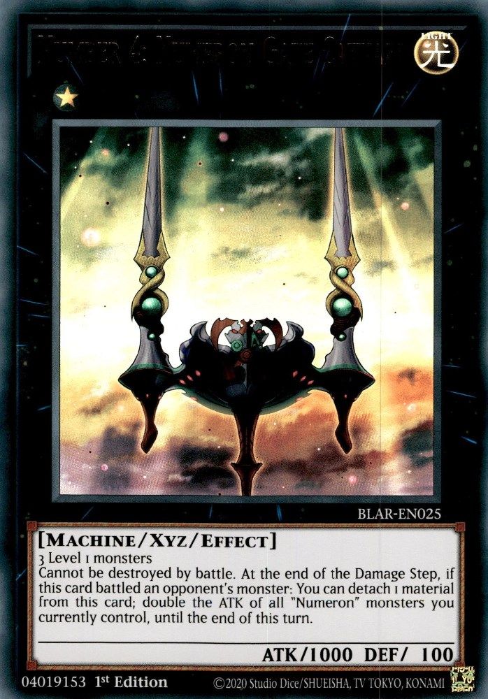 Number 4: Numeron Gate Catvari (BLAR-EN025) - Ultra Rare