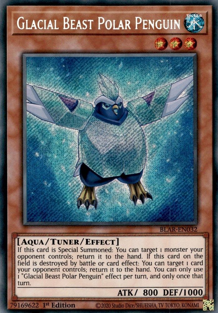 Glacial Beast Polar Penguin (BLAR-EN032) - Secret Rare