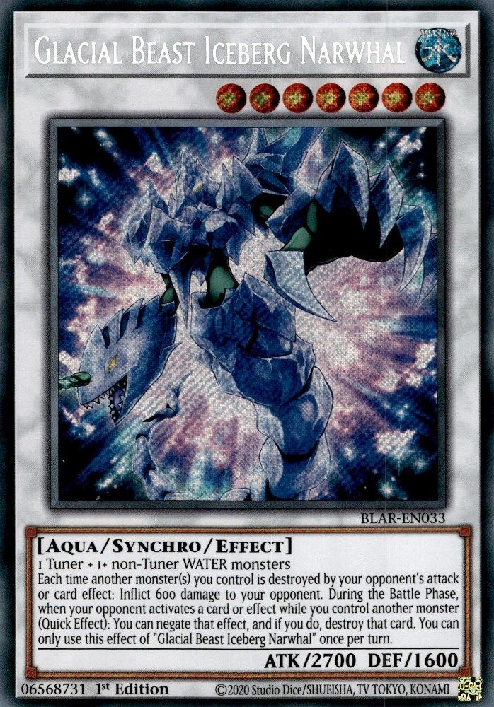 Bête glaciaire Iceberg Narval [BLAR-EN033] Secret Rare 
