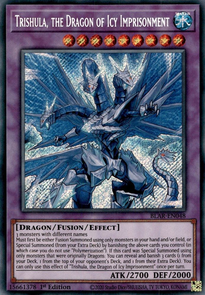 Trishula, the Dragon of Icy Imprisonment (BLAR-EN048) - Secret Rare