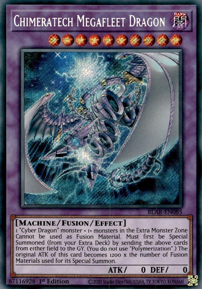 Chimeratech Megafleet Dragon (BLAR-EN085) - Secret Rare