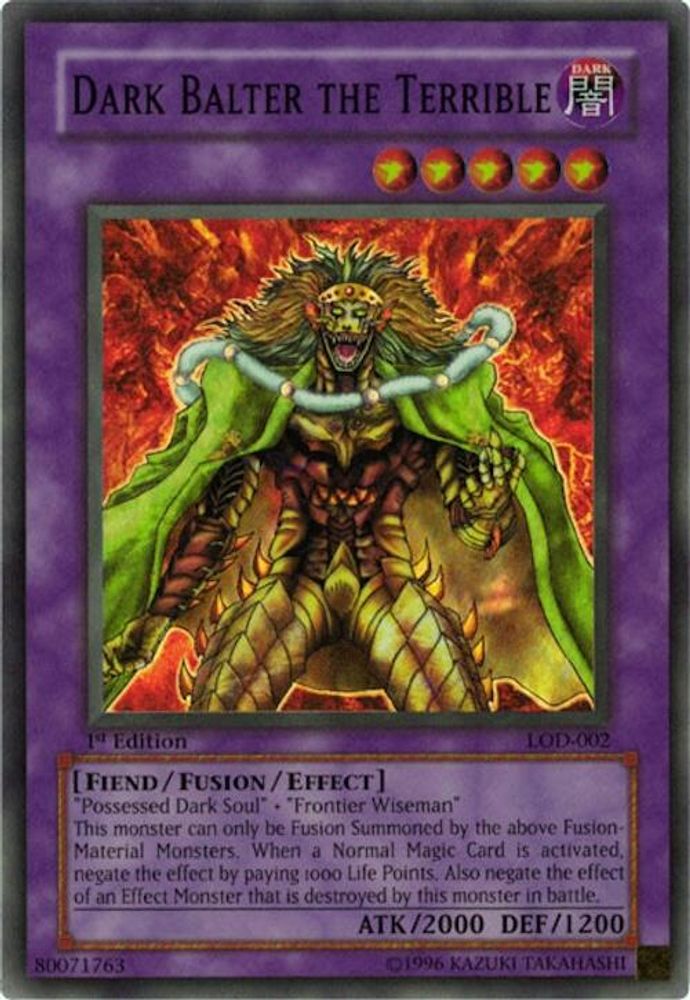 Dark Balter le Terrible [LOD-002] Super Rare 