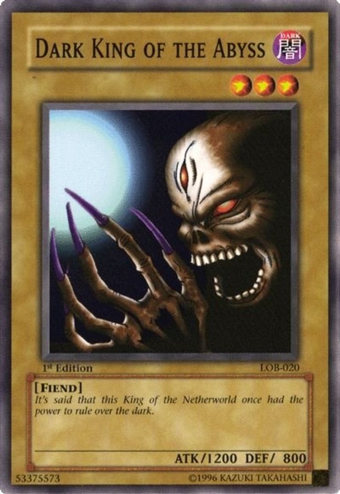 Dark King of the Abyss (LOB-020) - Common