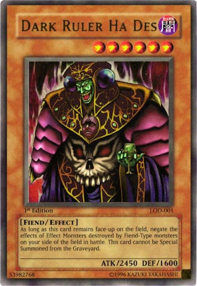 Dark Ruler Ha Des [LOD-001] Ultra Rare 