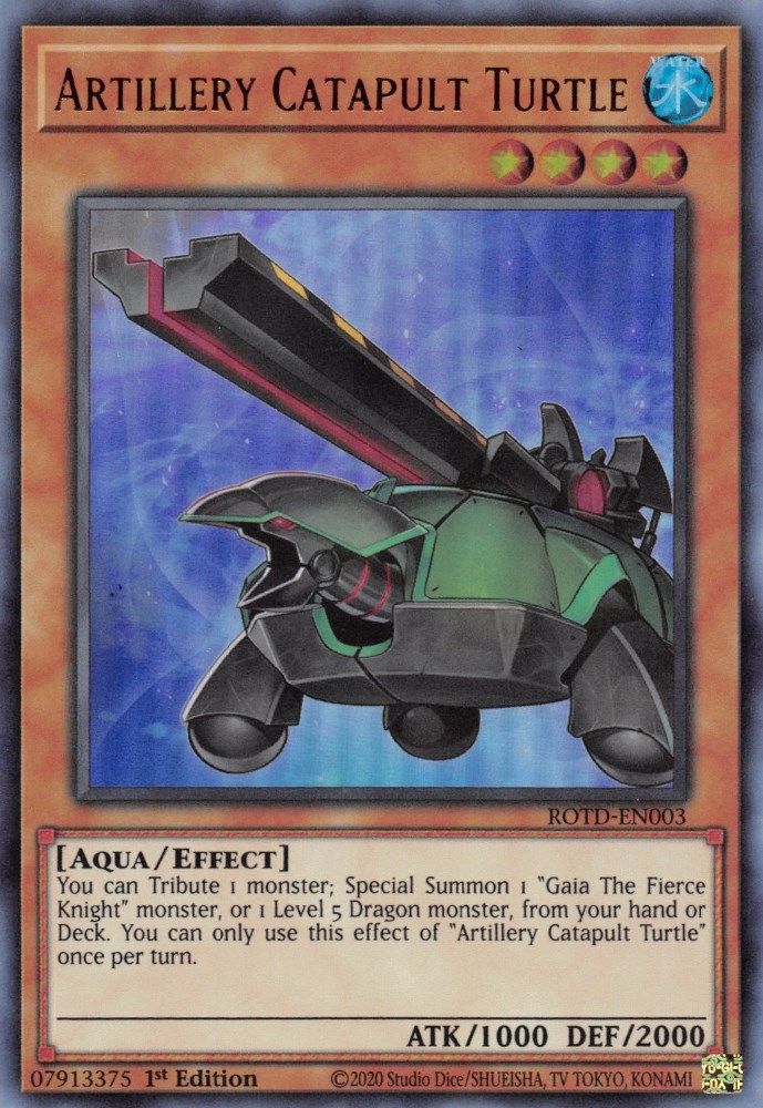 Tortue catapulte d'artillerie [ROTD-EN003] Ultra rare 