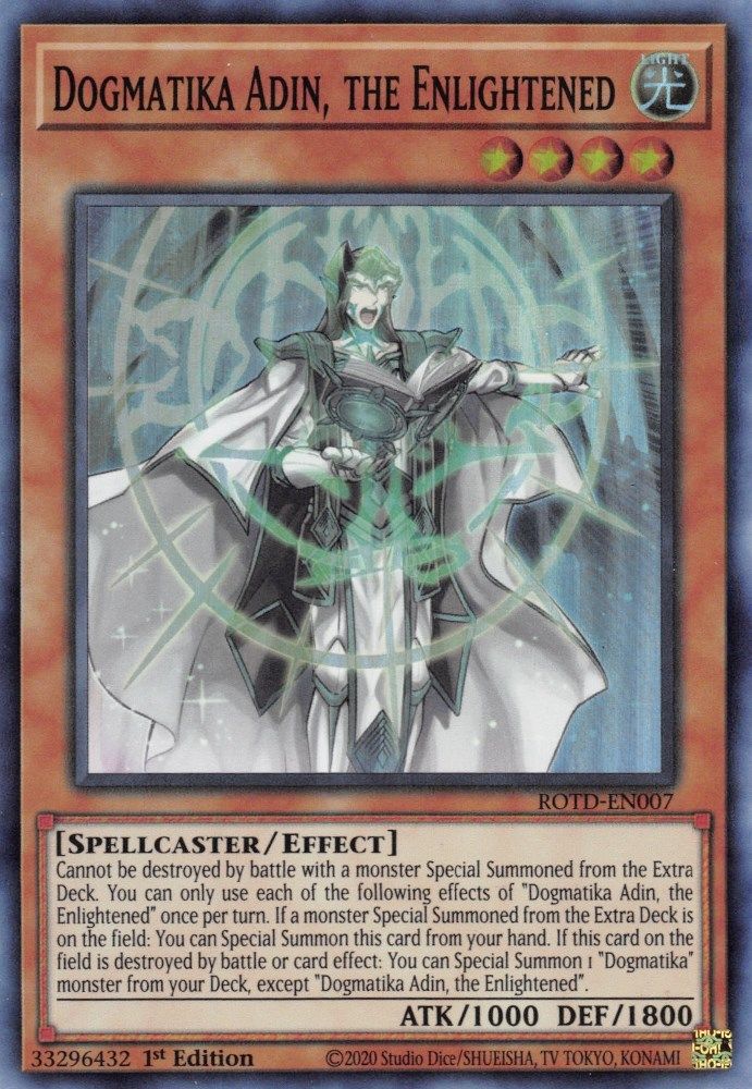 Dogmatika Adin, the Enlightened (ROTD-EN007) - Super Rare
