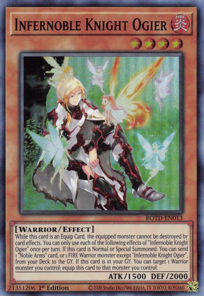 Chevalier Infernoble Ogier [ROTD-EN013] Super Rare 