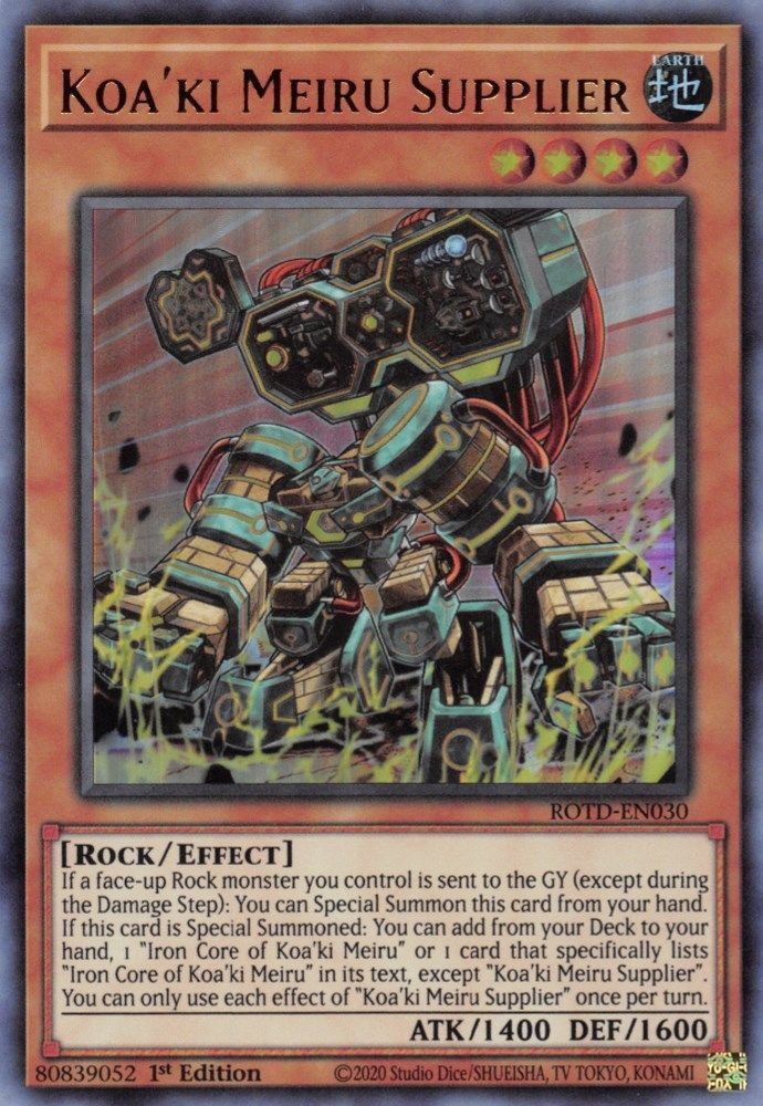 Koa'ki Meiru Supplier (ROTD-EN030) - Ultra Rare