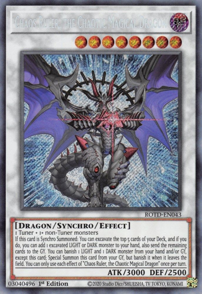 Chaos Ruler, le dragon magique chaotique [ROTD-EN043] Secret Rare 