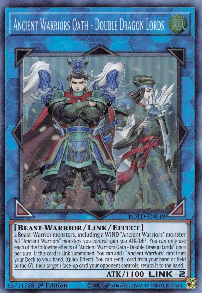 Ancient Warriors Oath - Double Dragon Lords (ROTD-EN048) - Super Rare