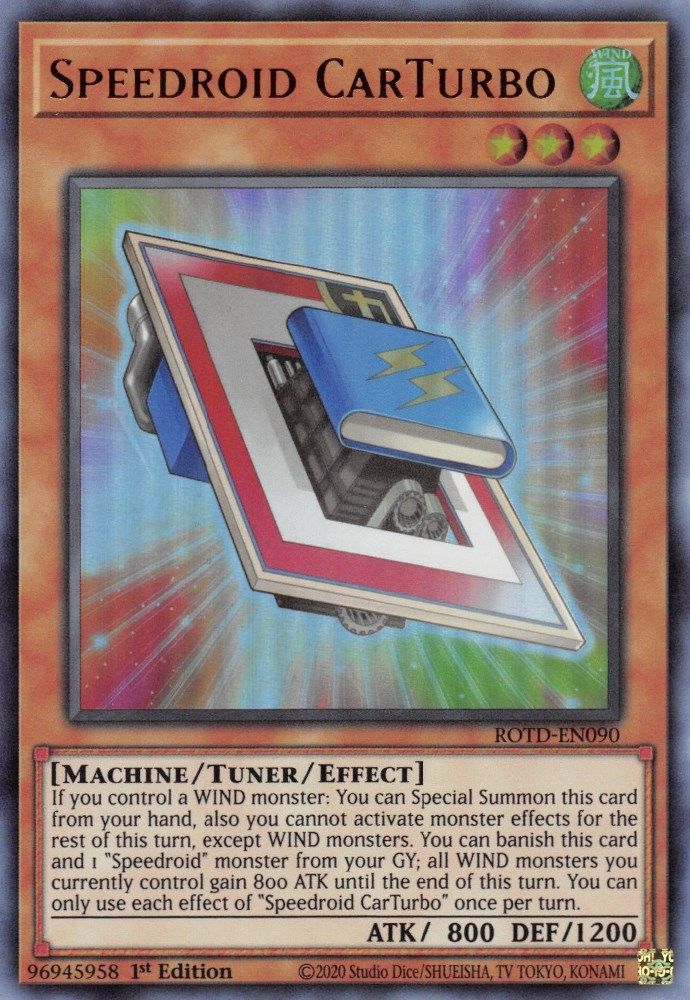 Speedroid CarTurbo (ROTD-EN090) - Ultra Rare