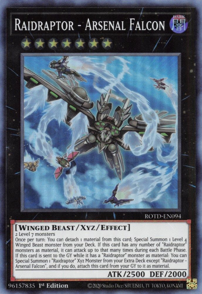 Raidraptor - Arsenal Falcon (ROTD-EN094) - Super Rare