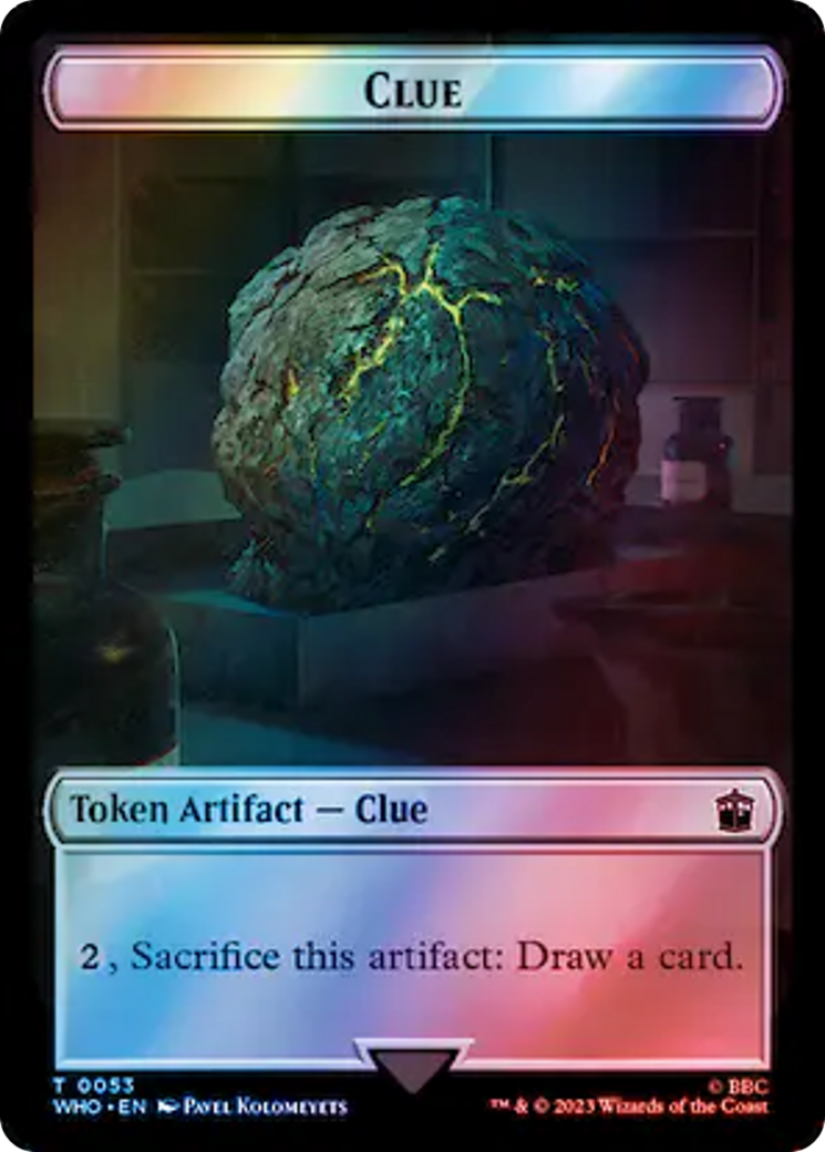Poisson // Indice (0053) Jeton double face (Surge Foil) [Doctor Who Tokens] 