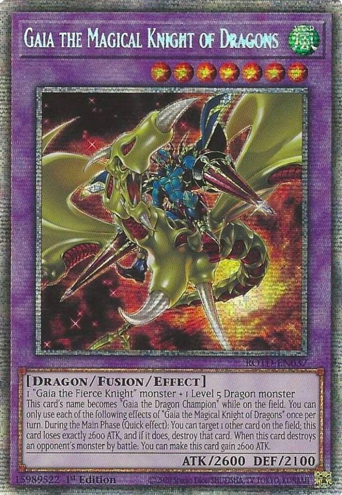 Gaia the Magical Knight of Dragons (Starlight Rare) (ROTD-EN037) - Starlight Rare