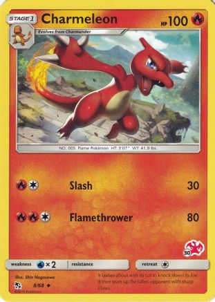 Charmeleon (#30 Charizard Stamped) 008/068  - Promo