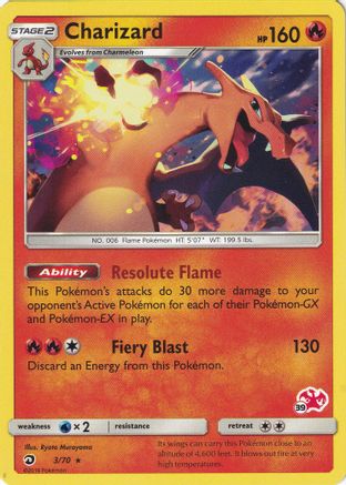 Charizard (#39 Charizard Stamped) 003/70  - Promo