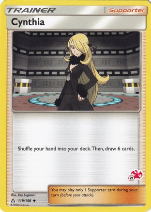 Cynthia (#21 Charizard Stamped) 119/156  - Promo