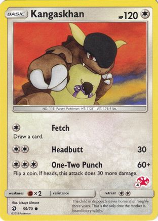 Kangaskhan - 55/70 (#4 Charizard Stamped)/70  - Promo