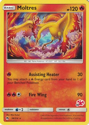 Moltres (#46 Charizard Stamped) 038/214  - Promo