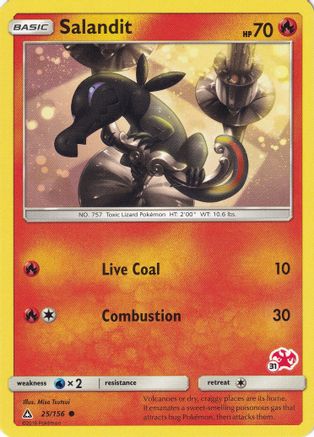 Salandit (25/156) (Timbre Charizard #31) [Battle Academy 2020] 