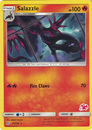 Salazzle (34/236) (Timbre Charizard #7) [Battle Academy 2020] 