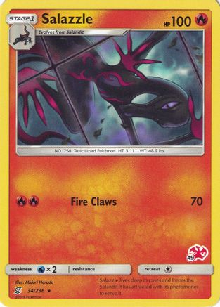 Salazzle - 34/236 (#49 Charizard Stamped)/236  - Promo