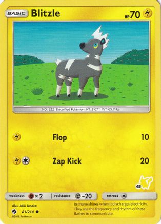 Blitzle (81/214) (Timbre Pikachu #45) [Battle Academy 2020] 