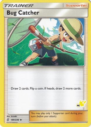 Bug Catcher - 189/236 (#46 Pikachu Stamped)/236  - Promo
