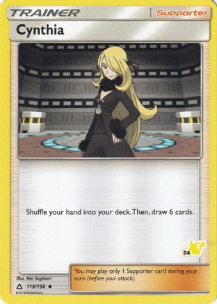 Cynthia - 119/156 (#24 Pikachu Stamped)/156  - Promo