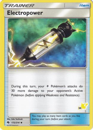 Electropower - 172/214 (#34 Pikachu Stamped)/214  - Promo