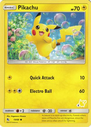 Pikachu - 19/68 (#2 Pikachu Stamped)/068  - Promo