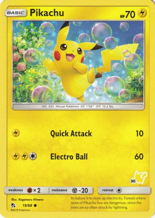 Pikachu (#30 Pikachu Stamped) 019/068  - Promo
