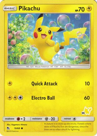 Pikachu (#55 Pikachu Stamped) 019/068  - Promo