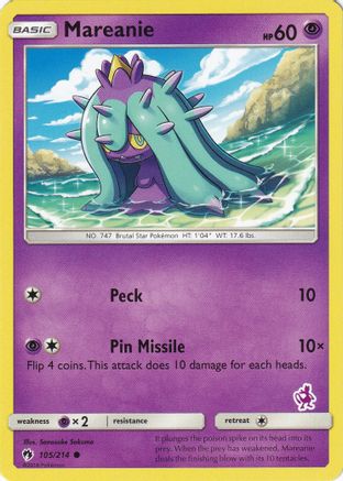 Mareanie (Mewtwo Stamped) 105/214  - Promo