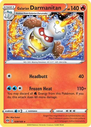 Galarian Darmanitan (28) (28) 028  - Rare