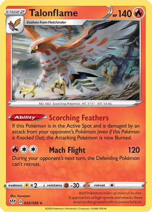 Talonflame 032  - Rare