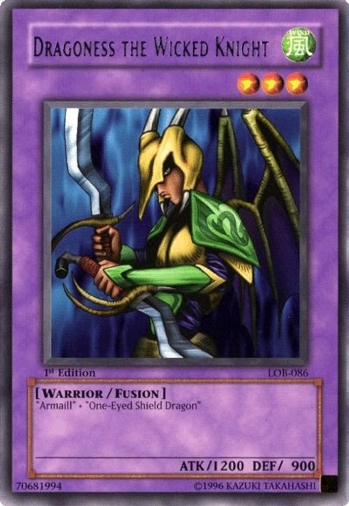 Dragoness the Wicked Knight (LOB-086) - Rare