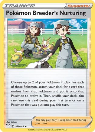 Pokemon Breeder's Nurturing 166  - Uncommon