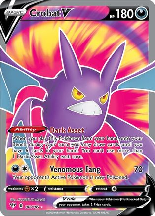 Crobat V (Full Art) 182  - Holofoil - Ultra Rare