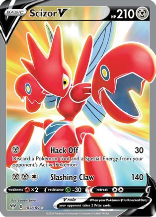 Scizor V (Full Art) 183  - Holofoil - Ultra Rare